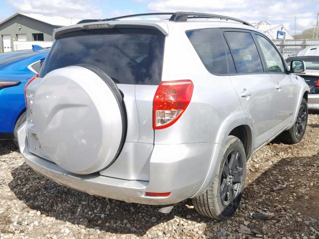 JTMZK32V075008415 - 2007 TOYOTA RAV4 SPORT SILVER photo 4