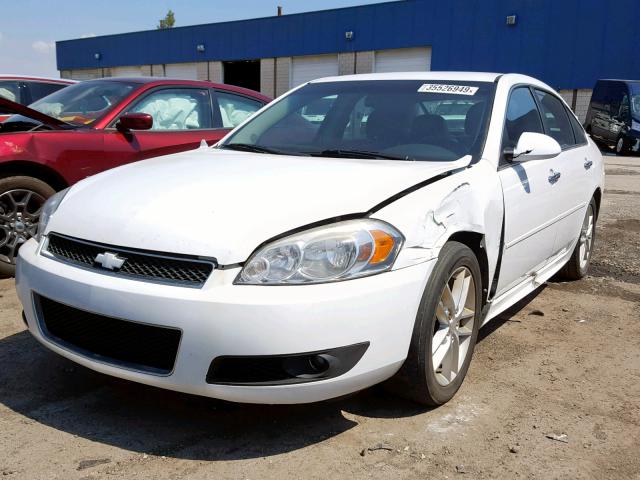 2G1WC5E30E1100086 - 2014 CHEVROLET IMPALA LIM WHITE photo 2