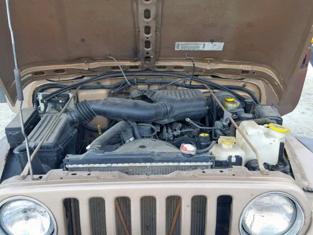 1J4FA29P8YP753484 - 2000 JEEP WRANGLER / BROWN photo 7