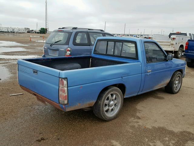 1N6ND11S4JC308222 - 1988 NISSAN D21 SHORT BLUE photo 4