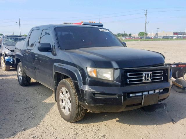 2HJYK16546H528324 - 2006 HONDA RIDGELINE BLACK photo 1