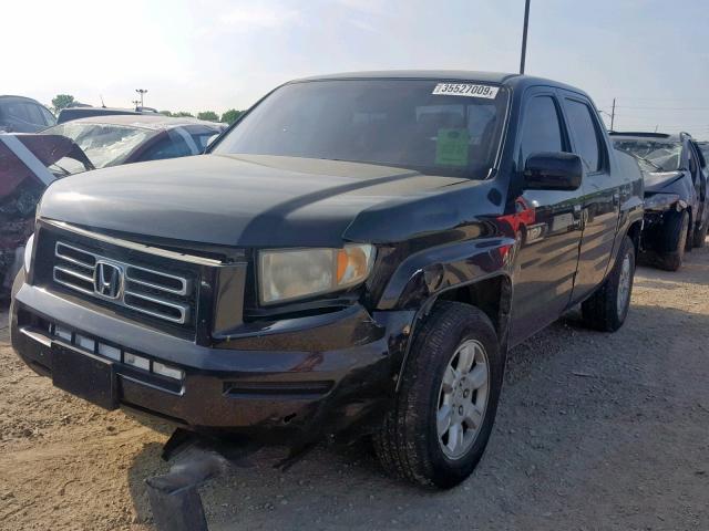 2HJYK16546H528324 - 2006 HONDA RIDGELINE BLACK photo 2