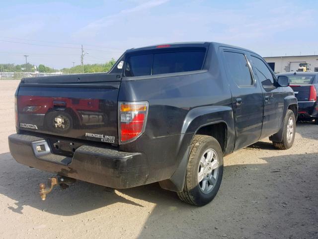 2HJYK16546H528324 - 2006 HONDA RIDGELINE BLACK photo 4