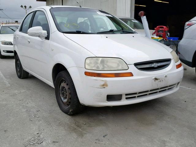KL1TD56626B568863 - 2006 CHEVROLET AVEO BASE თეთრი ფოტო 1