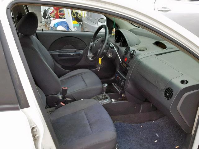 KL1TD56626B568863 - 2006 CHEVROLET AVEO BASE თეთრი ფოტო 5