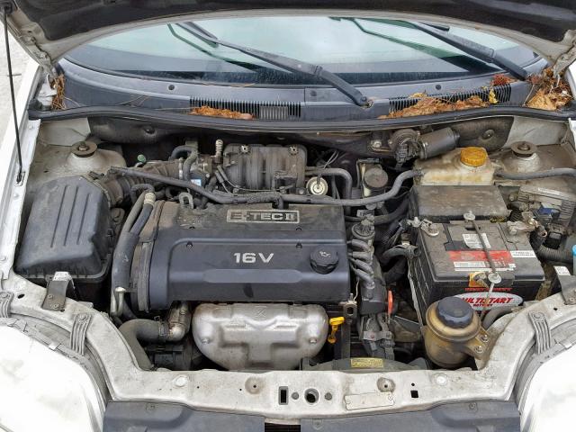 KL1TD56626B568863 - 2006 CHEVROLET AVEO BASE თეთრი ფოტო 7