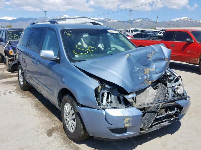 KNDMG4C78B6370724 - 2011 KIA SEDONA LX BLUE photo 1