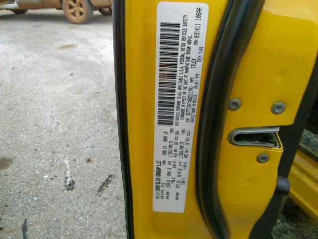 3D7TT2HT4BG511701 - 2011 DODGE RAM 2500 YELLOW photo 10