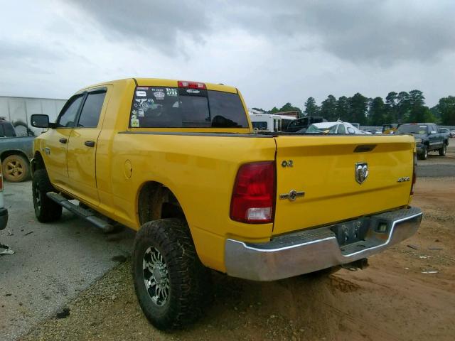 3D7TT2HT4BG511701 - 2011 DODGE RAM 2500 YELLOW photo 3