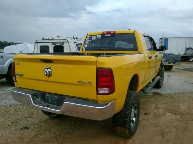 3D7TT2HT4BG511701 - 2011 DODGE RAM 2500 YELLOW photo 4