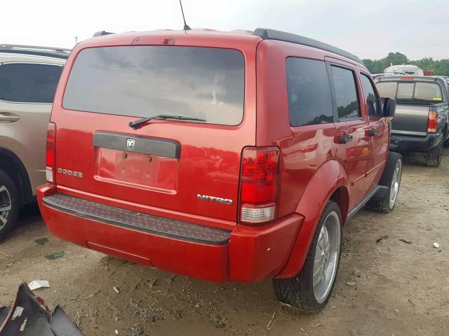 1D4PT4GK1BW605636 - 2011 DODGE NITRO HEAT RED photo 4