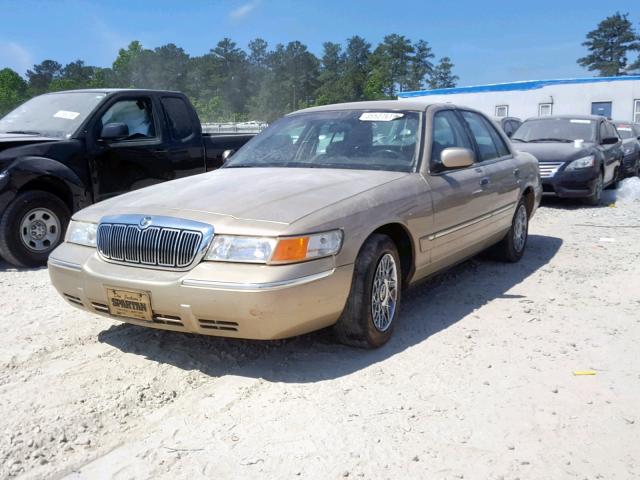 2MEFM74W9XX705542 - 1999 MERCURY GRAND MARQ BEIGE photo 2