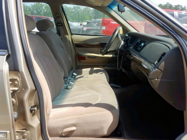 2MEFM74W9XX705542 - 1999 MERCURY GRAND MARQ BEIGE photo 5