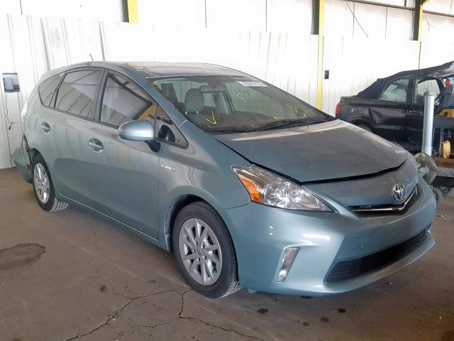 JTDZN3EU1D3249577 - 2013 TOYOTA PRIUS V GREEN photo 1