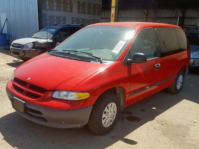 2B4FP2533TR556153 - 1996 DODGE CARAVAN RED photo 2