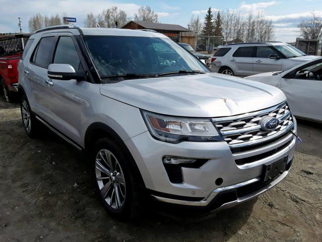 1FM5K8F88JGB33637 - 2018 FORD EXPLORER L SILVER photo 1