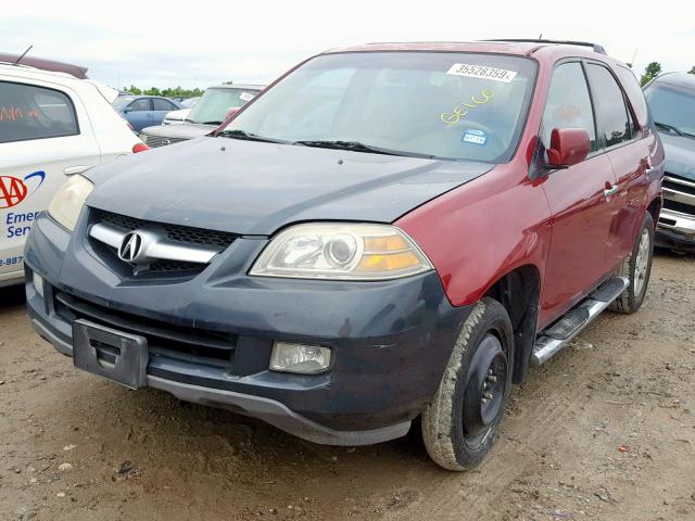 2HNYD18884H554874 - 2004 ACURA MDX TOURIN RED photo 2