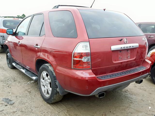 2HNYD18884H554874 - 2004 ACURA MDX TOURIN RED photo 3