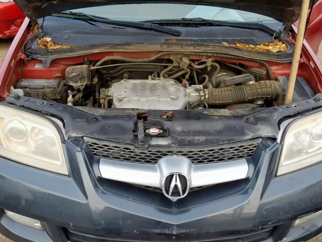 2HNYD18884H554874 - 2004 ACURA MDX TOURIN RED photo 7