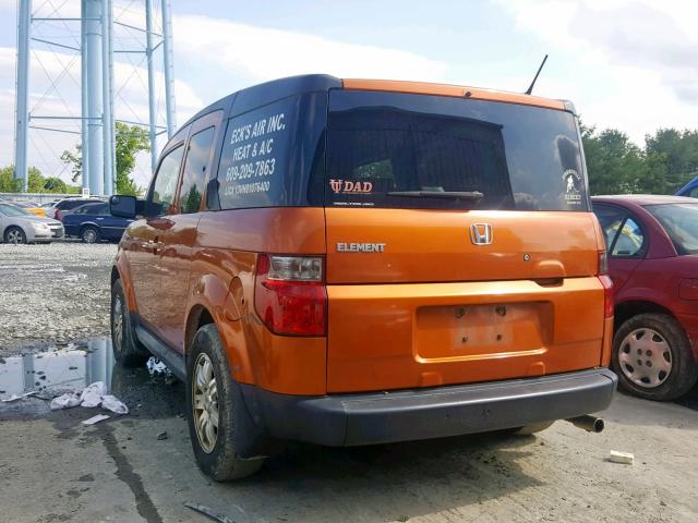 5J6YH28708L008452 - 2008 HONDA ELEMENT EX ORANGE photo 3