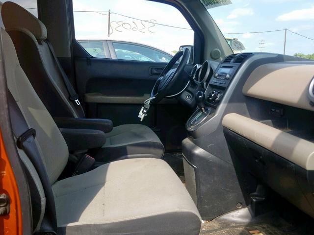 5J6YH28708L008452 - 2008 HONDA ELEMENT EX ORANGE photo 5