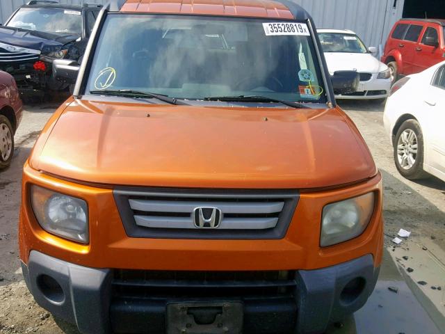 5J6YH28708L008452 - 2008 HONDA ELEMENT EX ORANGE photo 9