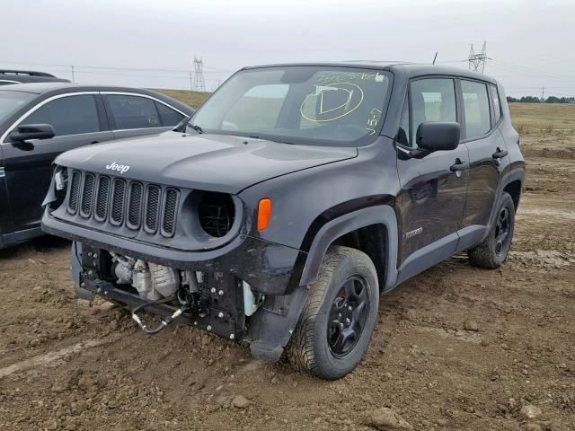 ZACCJBAT1FPB50698 - 2015 JEEP RENEGADE S BLACK photo 2