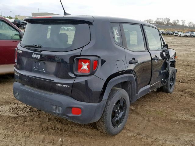 ZACCJBAT1FPB50698 - 2015 JEEP RENEGADE S BLACK photo 4