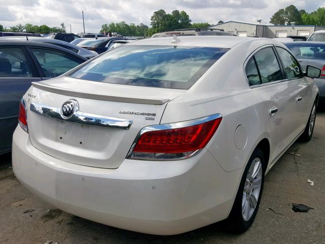 1G4GC5EC5BF395939 - 2011 BUICK LACROSSE C WHITE photo 4