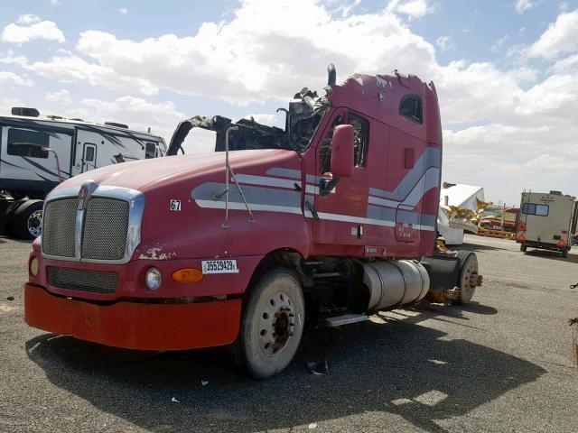 1XKTDB9X17J151581 - 2007 KENWORTH CONSTRUCTI RED photo 2