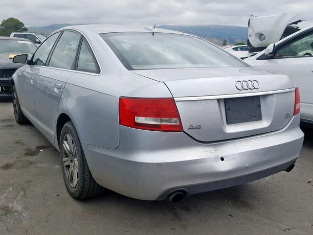 WAUDG74F15N104783 - 2005 AUDI A6 3.2 QUA SILVER photo 3