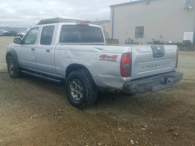 1N6ED29Y22C346564 - 2002 NISSAN FRONTIER C GRAY photo 3