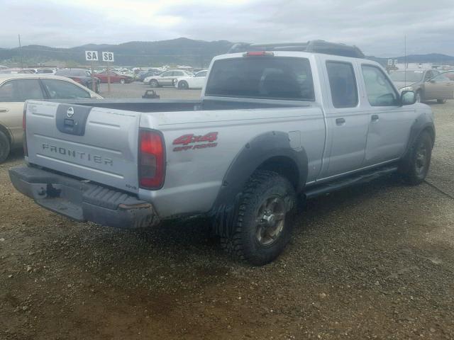 1N6ED29Y22C346564 - 2002 NISSAN FRONTIER C GRAY photo 4