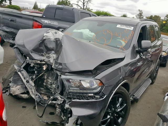 1C4RDJDG2HC839294 - 2017 DODGE DURANGO GT GRAY photo 2