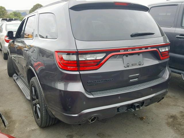 1C4RDJDG2HC839294 - 2017 DODGE DURANGO GT GRAY photo 3