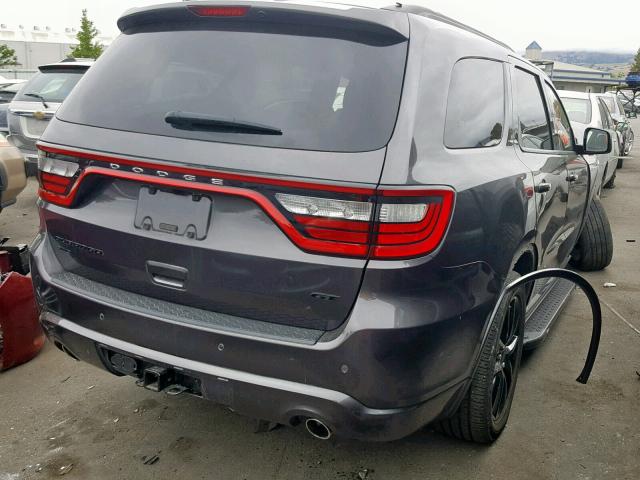 1C4RDJDG2HC839294 - 2017 DODGE DURANGO GT GRAY photo 4