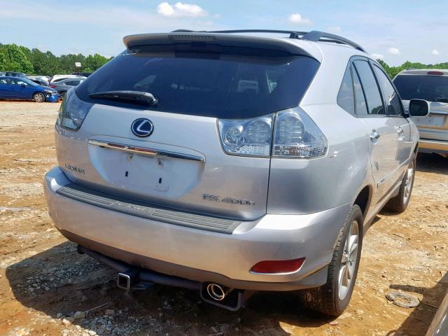 JTJHW31U182859745 - 2008 LEXUS RX 400H SILVER photo 4