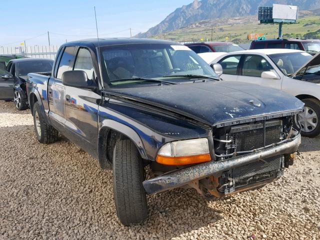 1B7HL38N92S660735 - 2002 DODGE DAKOTA QUA BLACK photo 1