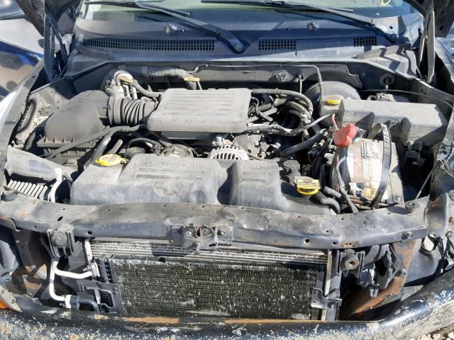 1B7HL38N92S660735 - 2002 DODGE DAKOTA QUA BLACK photo 7