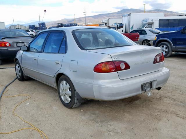 1NXBR12E22Z646483 - 2002 TOYOTA COROLLA CE GRAY photo 3