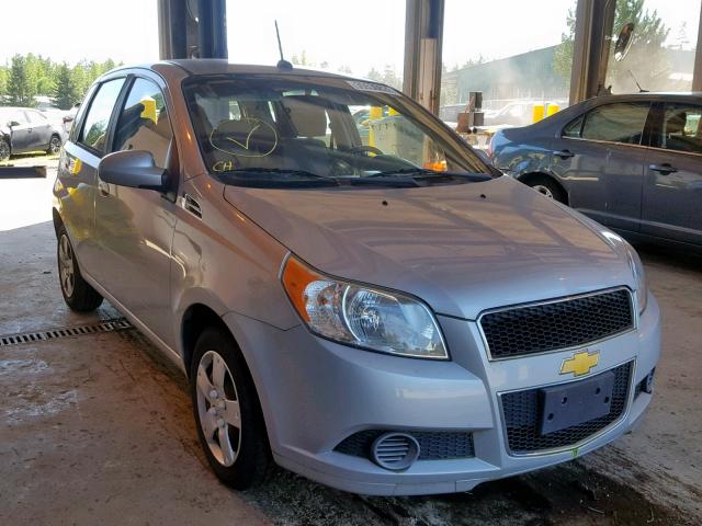 KL1TD6DE3AB131527 - 2010 CHEVROLET AVEO LS SILVER photo 1