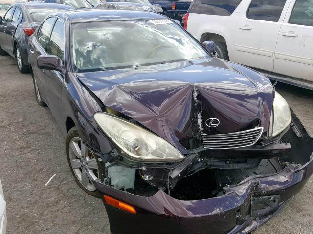 JTHBA30G665159345 - 2006 LEXUS ES 330 BURGUNDY photo 1