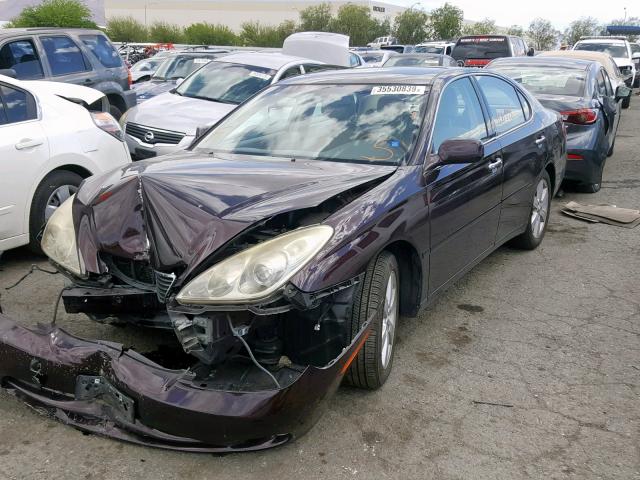 JTHBA30G665159345 - 2006 LEXUS ES 330 BURGUNDY photo 2