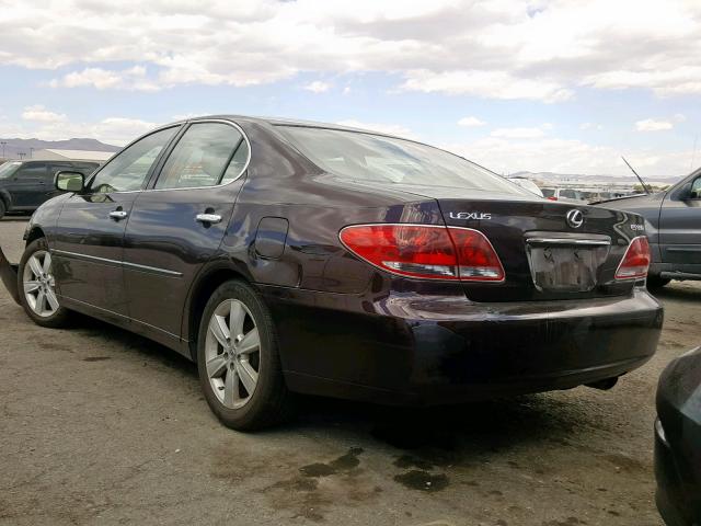 JTHBA30G665159345 - 2006 LEXUS ES 330 BURGUNDY photo 3