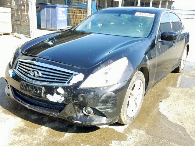 JN1CV6AP5CM627886 - 2012 INFINITI G37 BASE BLACK photo 2