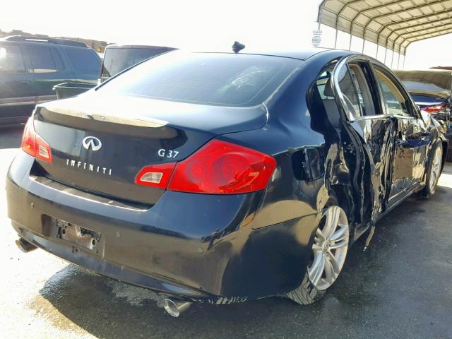 JN1CV6AP5CM627886 - 2012 INFINITI G37 BASE BLACK photo 4