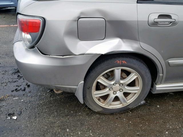 JF1GG68606G805797 - 2006 SUBARU IMPREZA OU BEIGE photo 9