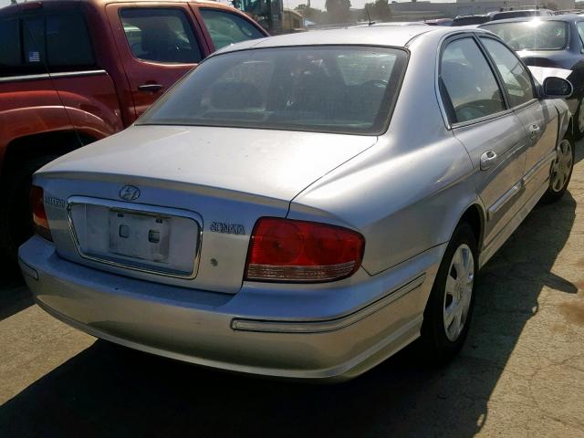 KMHWF25S95A175228 - 2005 HYUNDAI SONATA GL SILVER photo 4