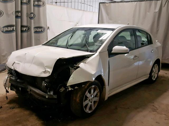 3N1AB6AP6CL782537 - 2012 NISSAN SENTRA 2.0 WHITE photo 2