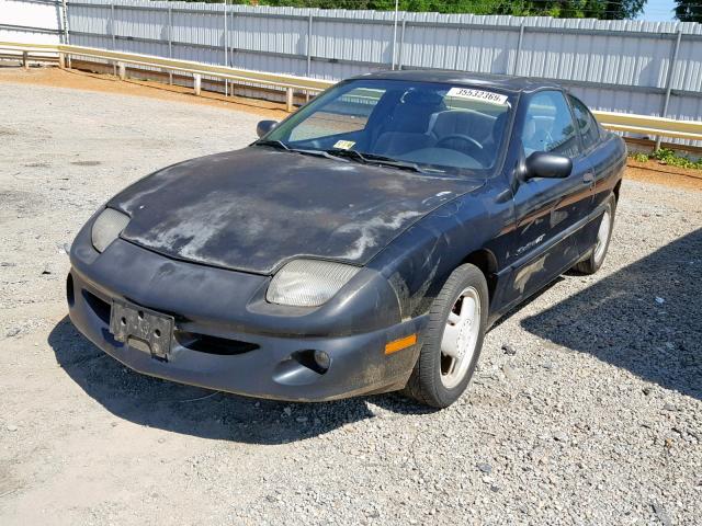 1G2JD12T2W7522736 - 1998 PONTIAC SUNFIRE GT BLACK photo 2